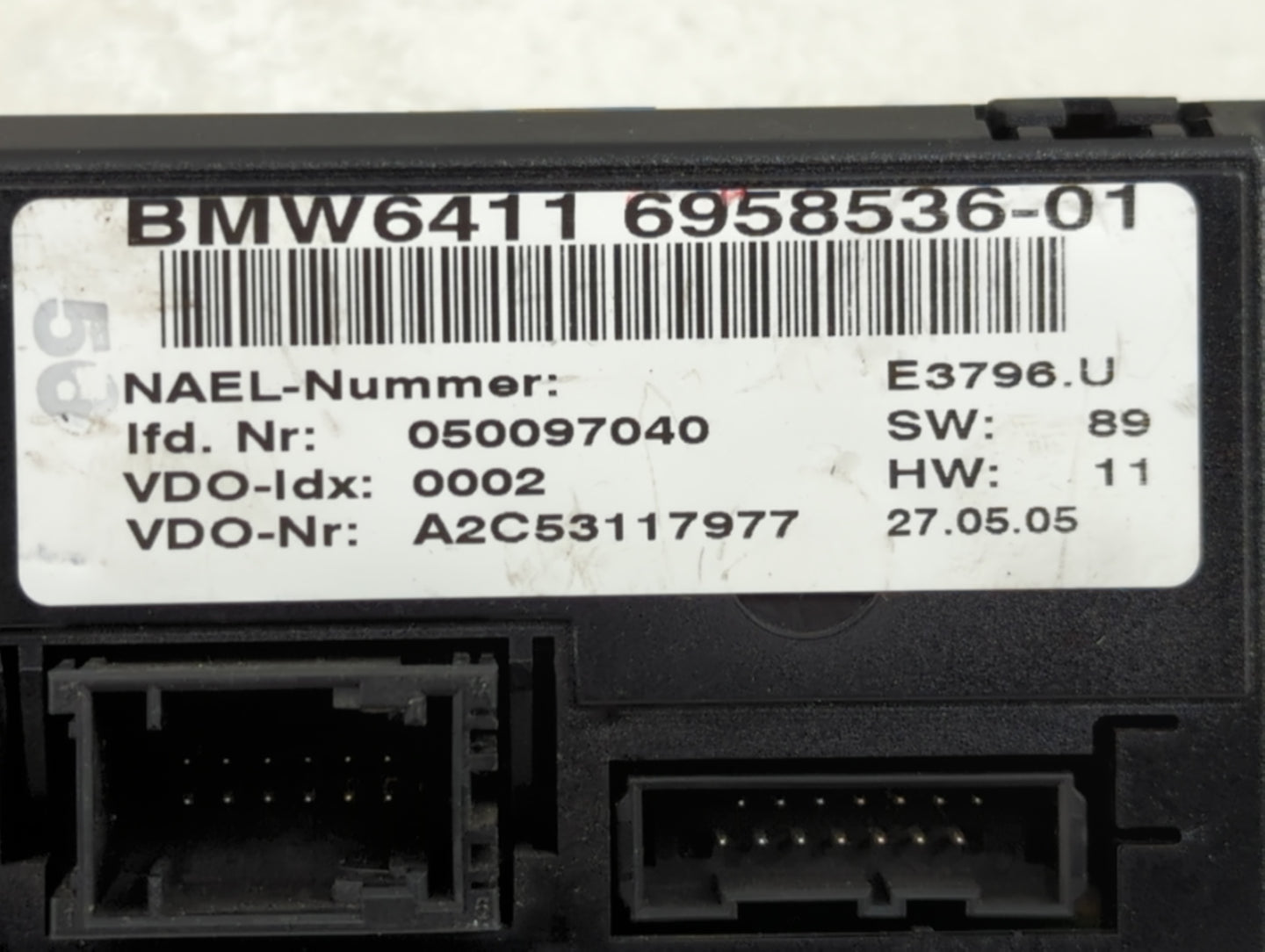 2006 Bmw 330i Climate Control Module Temperature AC/Heater Replacement P/N:6958536-01 A2C53117977 Fits OEM Used Auto Parts -