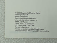 2006 Bmw 525i Owners Manual Book Guide OEM Used Auto Parts - Oemusedautoparts1.com