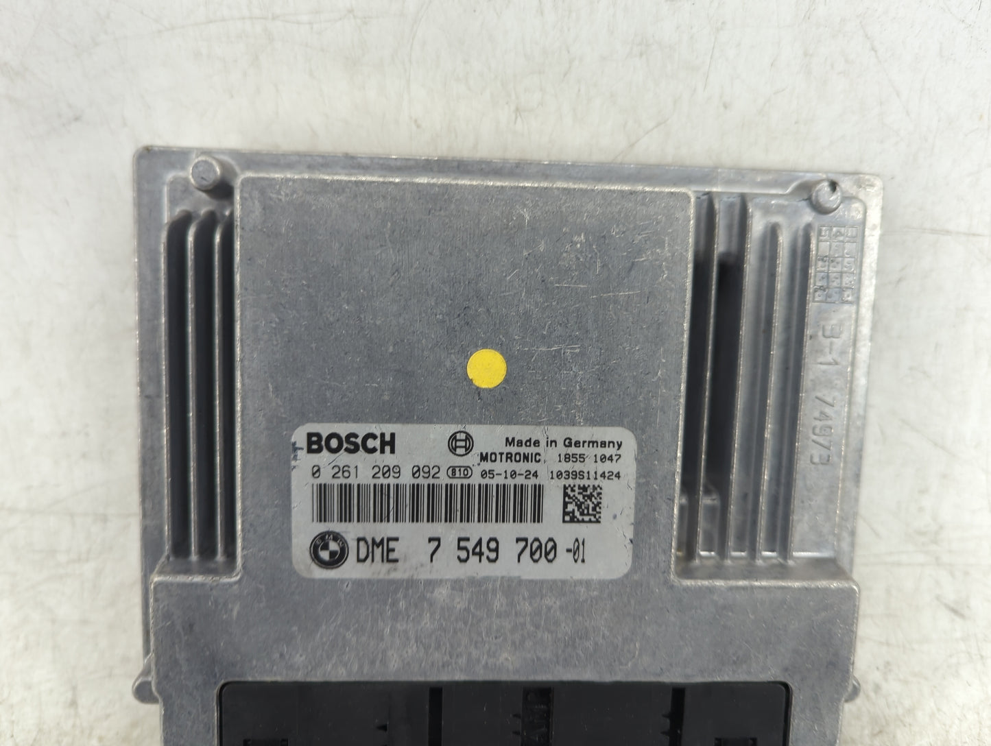 2006-2007 Bmw 550i PCM Engine Control Computer ECU ECM PCU OEM P/N:7 549 700-01 0 261 209 092 Fits Fits 2006 2007 OEM Used A
