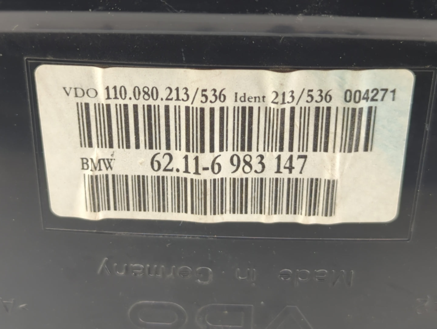 2006-2007 Bmw 550i Instrument Cluster Speedometer Gauges P/N:62.11-6 983 147 11-6 983 147 Fits Fits 2006 2007 OEM Used Auto 