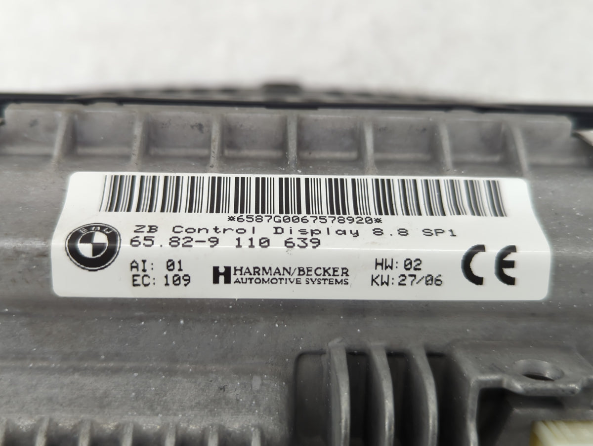 2006-2008 Bmw 750i Information Radio Display Screen 1291410 - Oemusedautoparts1.com