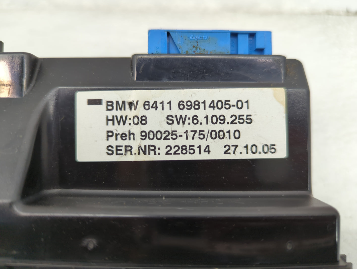 2006 Bmw 750li Climate Control Module Temperature AC/Heater Replacement P/N:64116981405-01 90025-175/0010 Fits OEM Used Auto