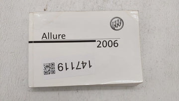 2006 Buick Allure Owners Manual Book Guide OEM Used Auto Parts - Oemusedautoparts1.com