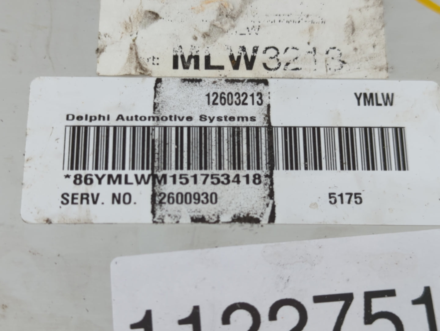 2006-2009 Buick Lacrosse PCM Engine Control Computer ECU ECM PCU OEM P/N:12603213 Fits Fits 2006 2007 2008 2009 OEM Used Aut