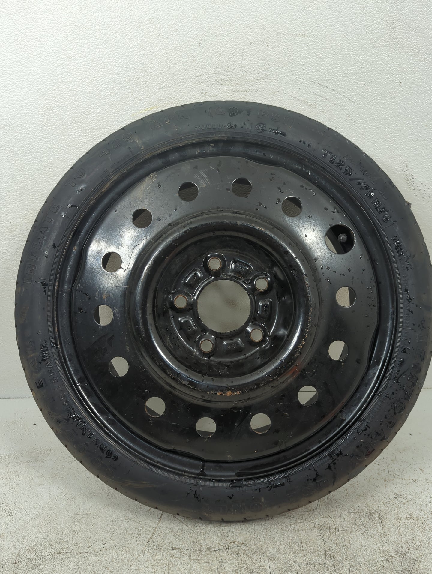 2005-2009 Buick Lacrosse Spare Donut Tire Wheel Rim Oem 5038431 - Oemusedautoparts1.com