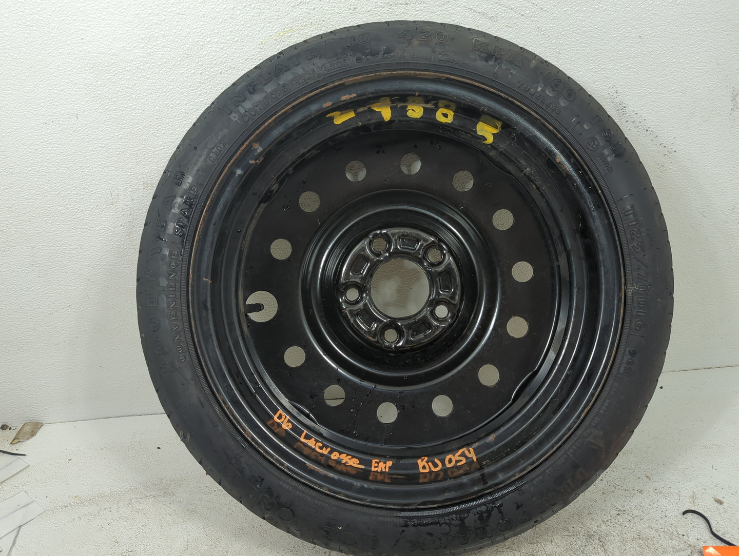 2005-2009 Buick Lacrosse Spare Donut Tire Wheel Rim Oem 5038431 - Oemusedautoparts1.com