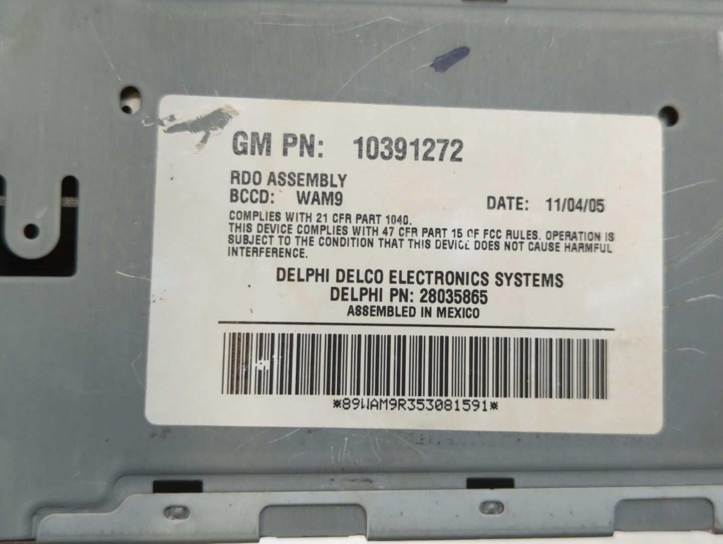 2006-2009 Buick Lacrosse Am Fm Cd Player Radio Receiver - Oemusedautoparts1.com