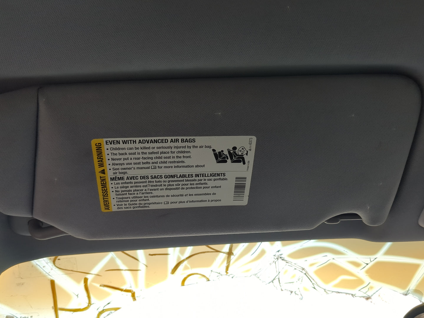 2005-2009 Buick Lacrosse Sun Visor Shade Replacement Driver Left Mirror Fits Fits 2005 2006 2007 2008 2009 OEM Used Auto Par