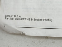 2006 Buick Lucerne Owners Manual Book Guide OEM Used Auto Parts - Oemusedautoparts1.com