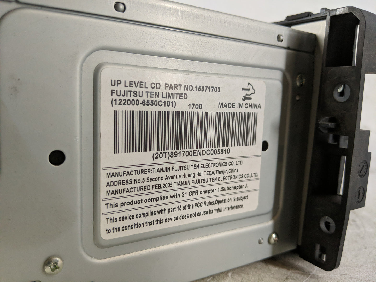2006 Buick Lucerne Radio AM FM Cd Player Receiver Replacement P/N:15871700 Fits OEM Used Auto Parts - Oemusedautoparts1.com
