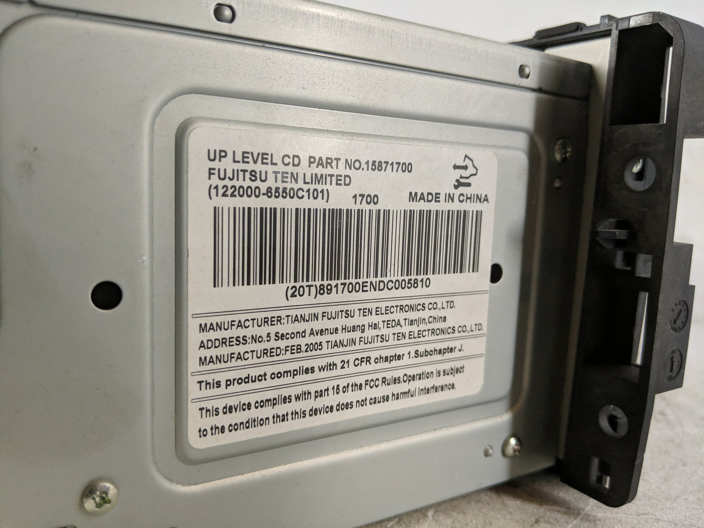 2006 Buick Lucerne Radio AM FM Cd Player Receiver Replacement P/N:15871700 Fits OEM Used Auto Parts - Oemusedautoparts1.com