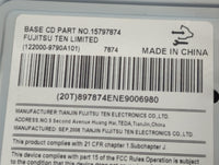 2006 Buick Lucerne Radio AM FM Cd Player Receiver Replacement P/N:15797874 Fits OEM Used Auto Parts - Oemusedautoparts1.com