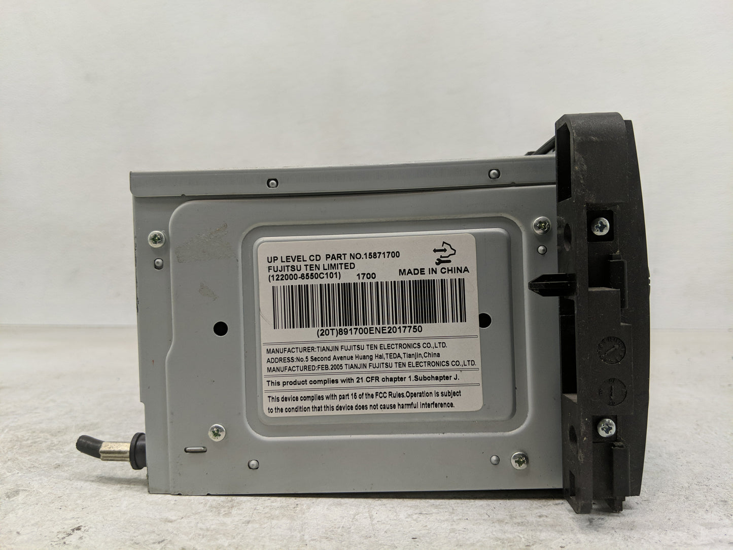 2006 Buick Lucerne Radio AM FM Cd Player Receiver Replacement P/N:15871700 Fits OEM Used Auto Parts - Oemusedautoparts1.com