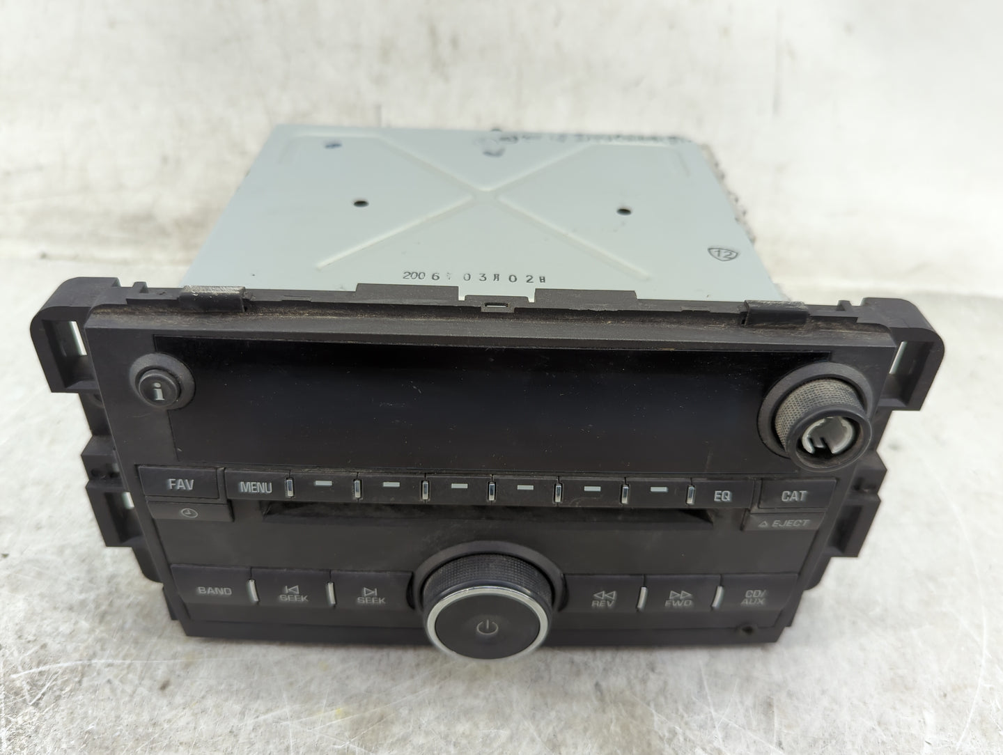 2006 Buick Lucerne Radio AM FM Cd Player Receiver Replacement Fits OEM Used Auto Parts - Oemusedautoparts1.com
