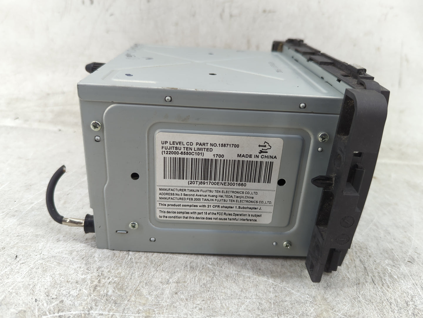 2006 Buick Lucerne Radio AM FM Cd Player Receiver Replacement Fits OEM Used Auto Parts - Oemusedautoparts1.com