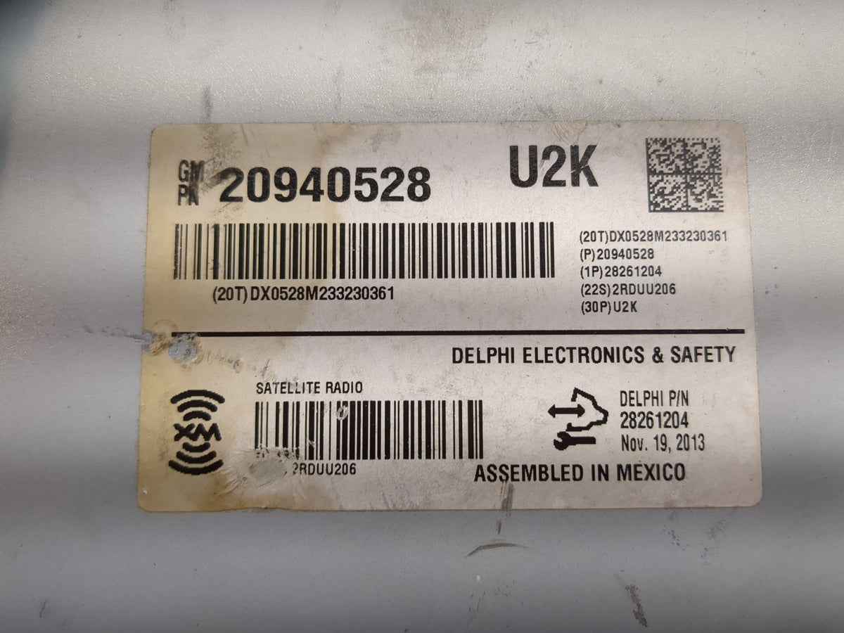 2006-2011 Buick Lucerne Tuner Satellite Receiver 20940528|28261204 - Oemusedautoparts1.com