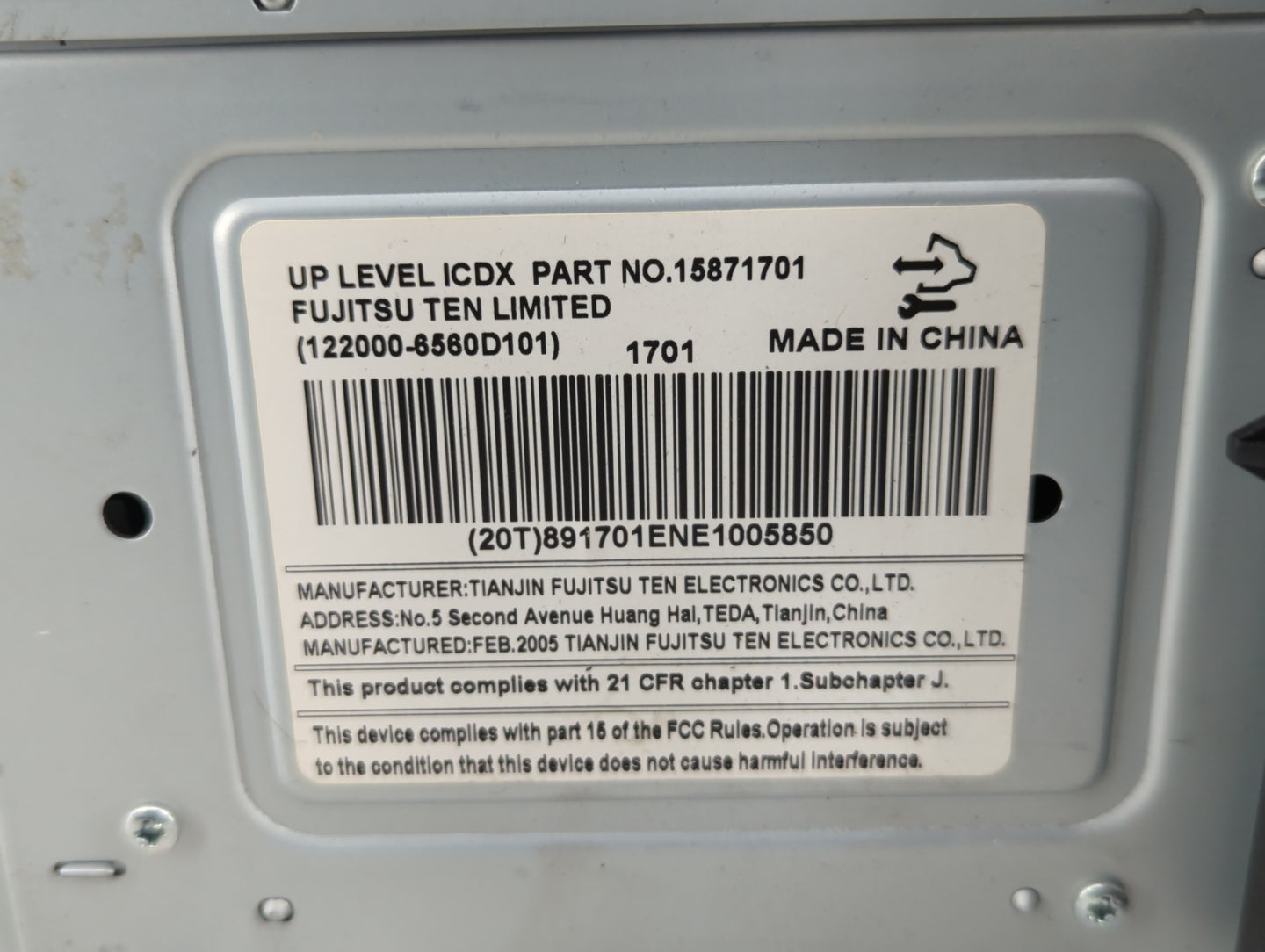 2006-2006 Buick Lucerne Am Fm Cd Player Radio Receiver - Oemusedautoparts1.com