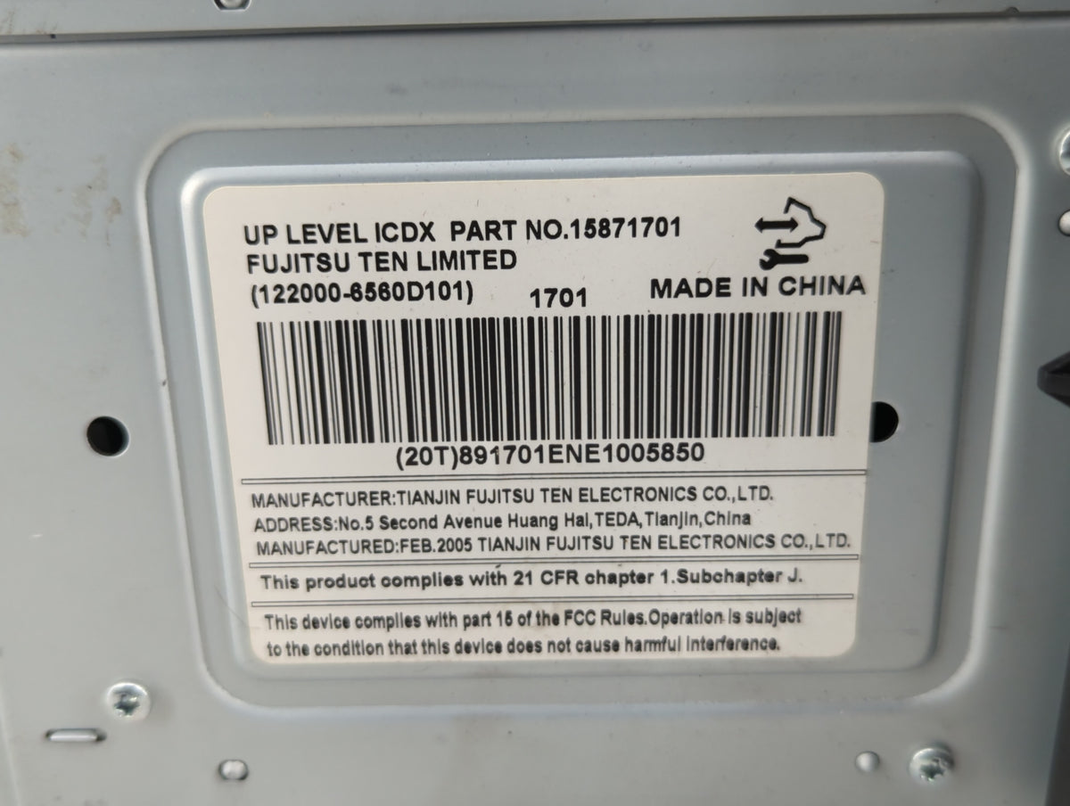 2006-2006 Buick Lucerne Am Fm Cd Player Radio Receiver 522894 - Oemusedautoparts1.com