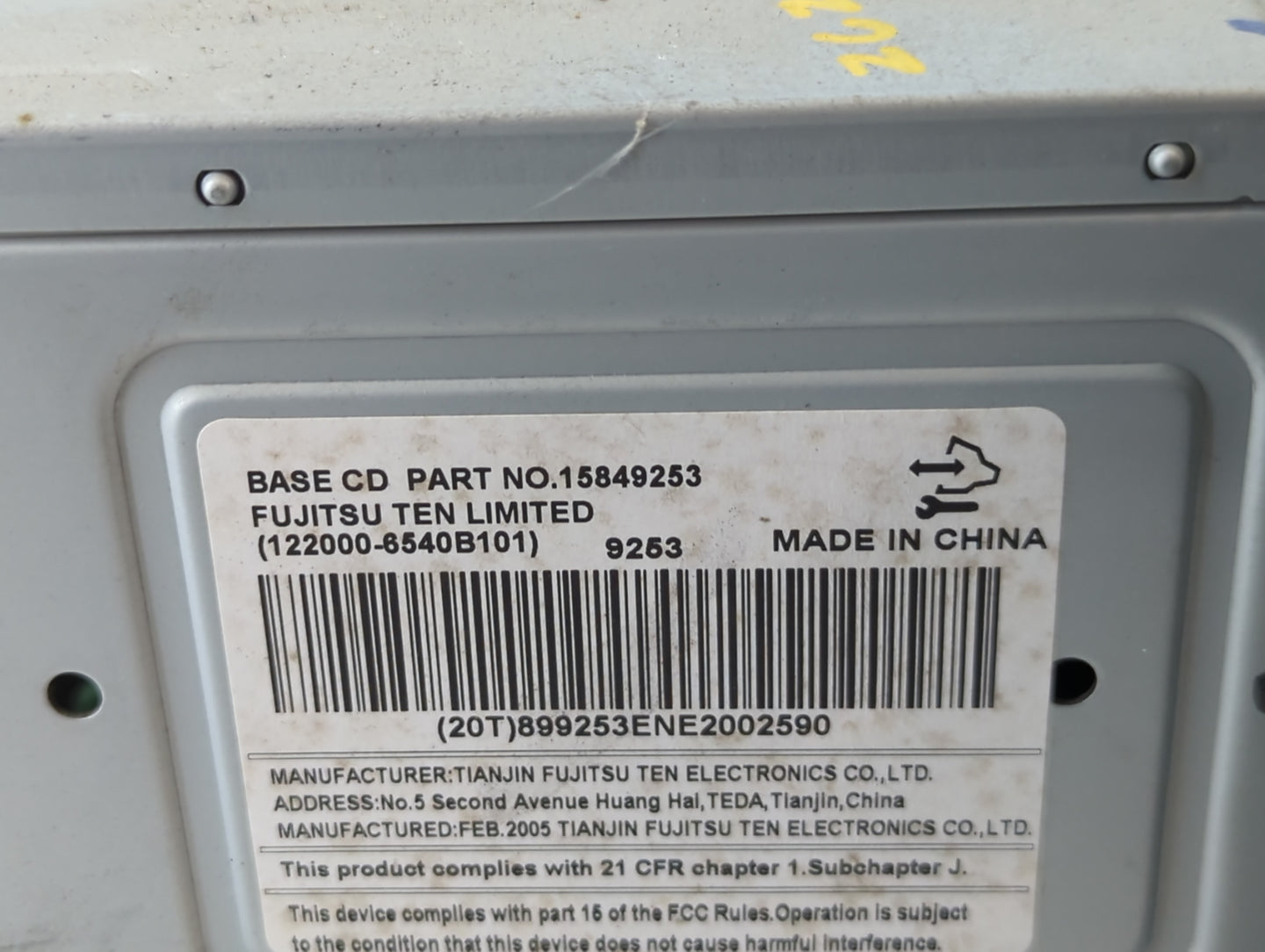 2006-2006 Buick Lucerne Am Fm Cd Player Radio Receiver - Oemusedautoparts1.com