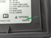 2006-2007 Buick Lucerne Fusebox Fuse Box Panel Relay Module P/N:15825718 Fits Fits 2006 2007 OEM Used Auto Parts - Oemusedau