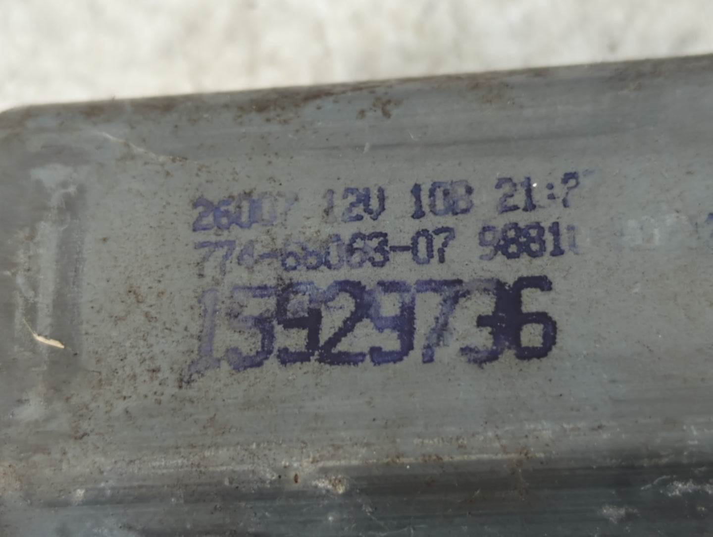 2006-2011 Buick Lucerne Passenger Front Right Power Window Motor - Oemusedautoparts1.com
