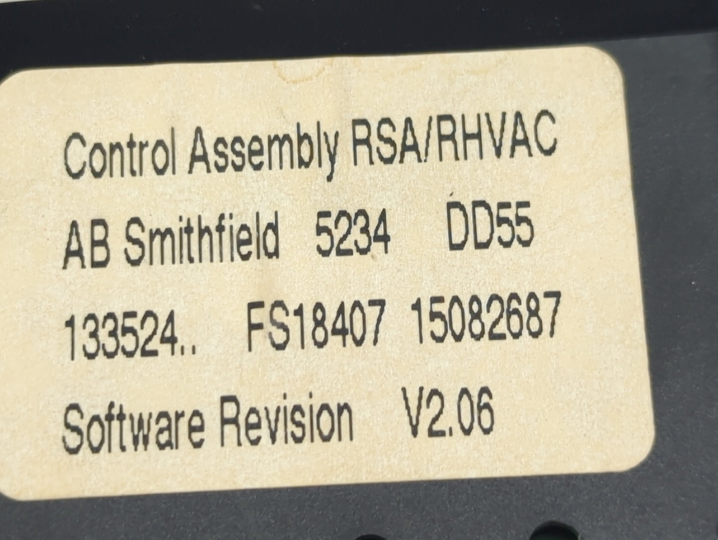 2006 Buick Rainier Climate Control Module Temperature AC/Heater Replacement P/N:15082687 FS18407 Fits OEM Used Auto Parts - 