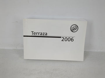 2006 Buick Terraza Owners Manual Book Guide P/N:06TERRAZA A OEM Used Auto Parts - Oemusedautoparts1.com