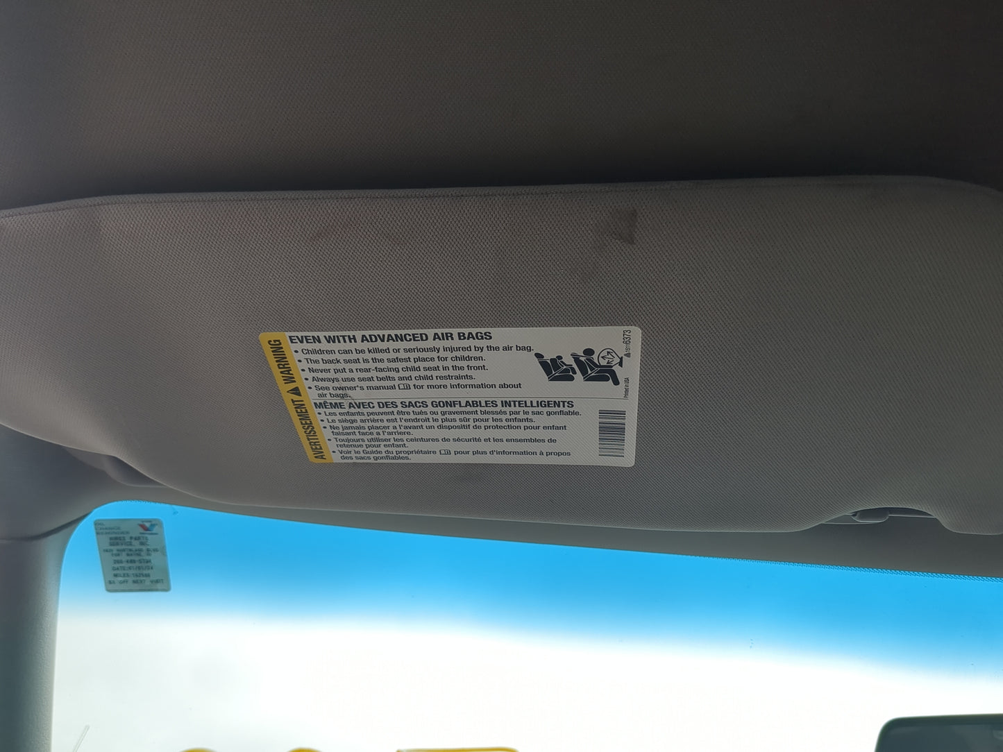 2005-2007 Buick Terraza Sun Visor Shade Replacement Driver Left Mirror Fits Fits 2005 2006 2007 2008 2009 OEM Used Auto Part