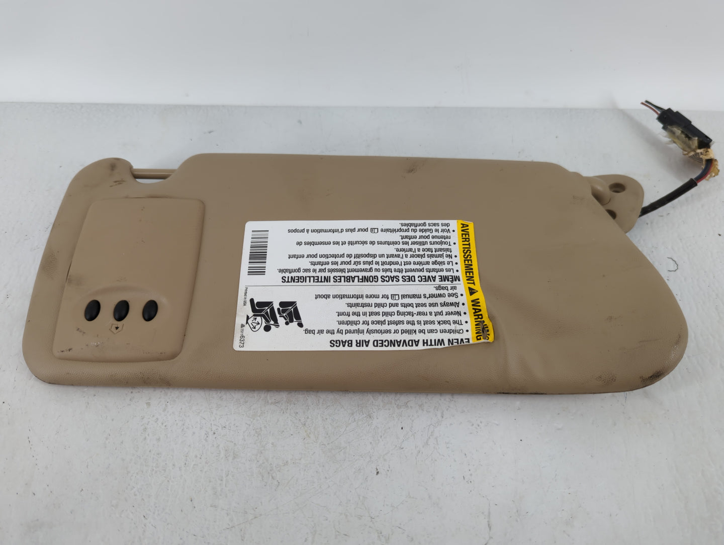 2003-2007 Cadillac Cts Sun Visor Shade Replacement Driver Left Mirror Fits Fits 2003 2004 2005 2006 2007 OEM Used Auto Parts