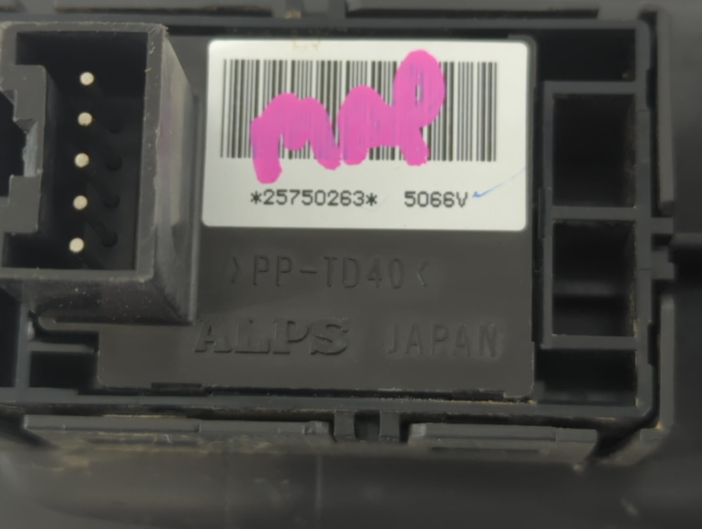 2003-2007 Cadillac Cts Master Power Window Switch Replacement Driver Side Left P/N:25750263 >PP-TD40< Fits OEM Used Auto Par