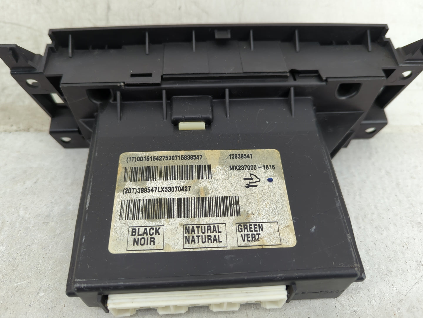 2006 Cadillac Dts Climate Control Module Temperature AC/Heater Replacement P/N:15839547 MX237000-1616 Fits OEM Used Auto Par