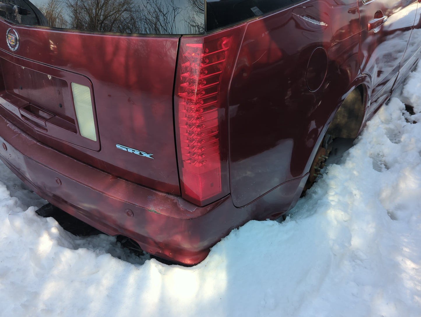 2004-2006 Cadillac Srx Rear Bumper Assembly Oem - Oemusedautoparts1.com