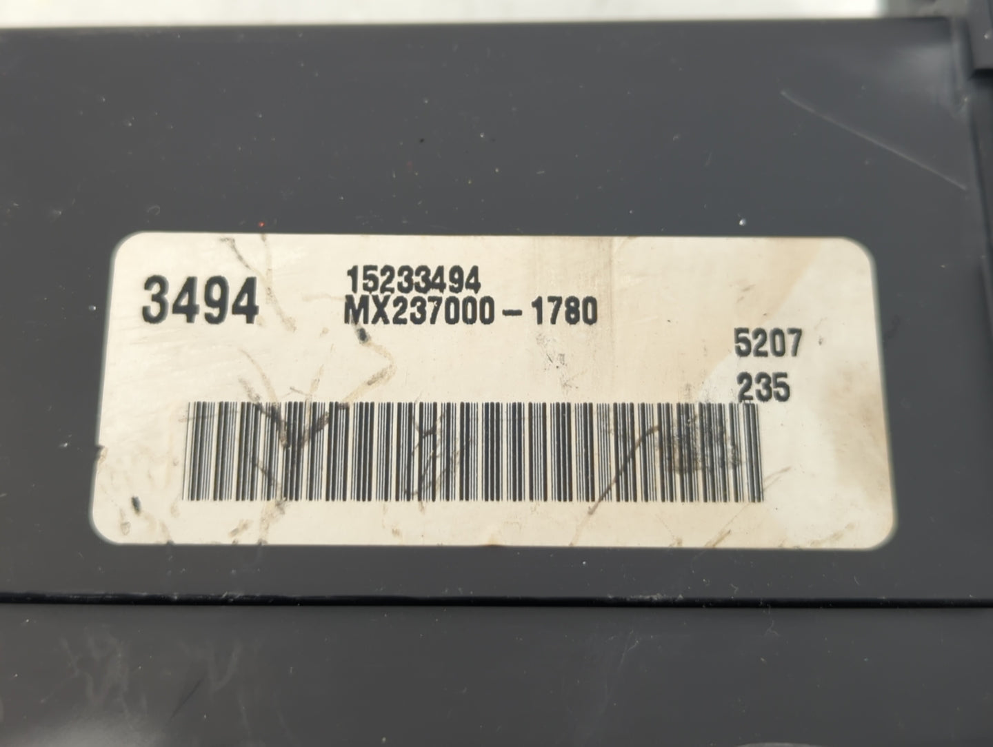 2005-2006 Cadillac Srx Climate Control Module Temperature AC/Heater Replacement P/N:MX237000-1780 15233494 Fits Fits 2005 20