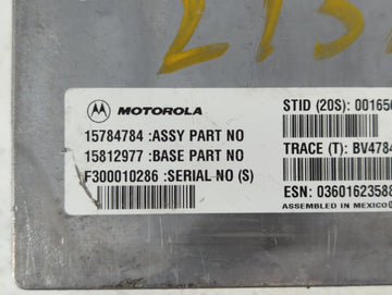 2005 Cadillac Srx Bluetooth Phone Communication Control Module Ccm Oem