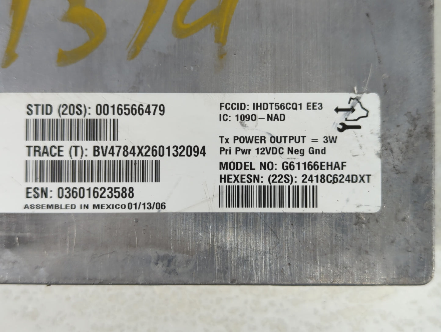 2005 Cadillac Srx Bluetooth Phone Communication Control Module Ccm Oem - Oemusedautoparts1.com