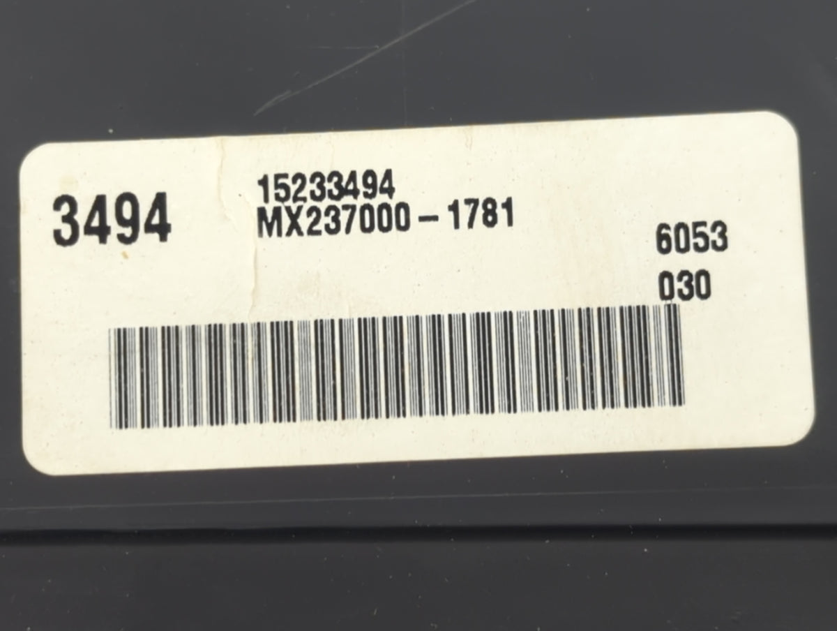 2005-2006 Cadillac Srx Climate Control Module Temperature AC/Heater Replacement P/N:15233494 Fits Fits 2005 2006 OEM Used Au