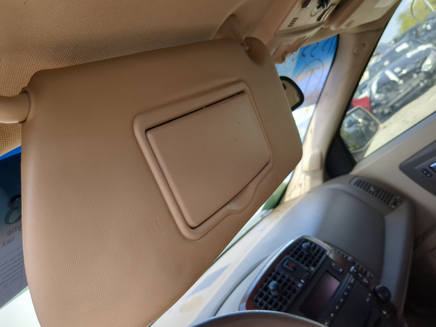 2004-2009 Cadillac Srx Sun Visor Shade Replacement Driver Left Mirror Fits Fits 2004 2005 2006 2007 2008 2009 OEM Used Auto 