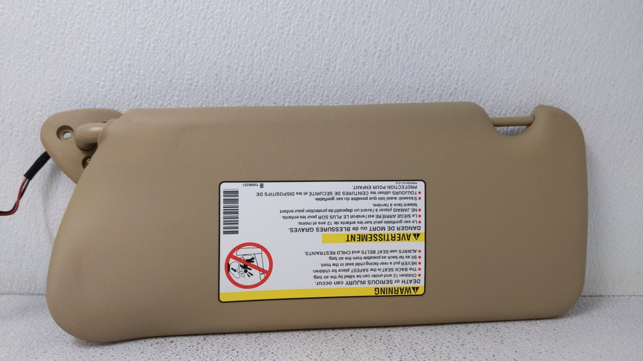 2004-2009 Cadillac Srx Sun Visor Shade Replacement Passenger Right Mirror Fits Fits 2004 2005 2006 2007 2008 2009 OEM Used A