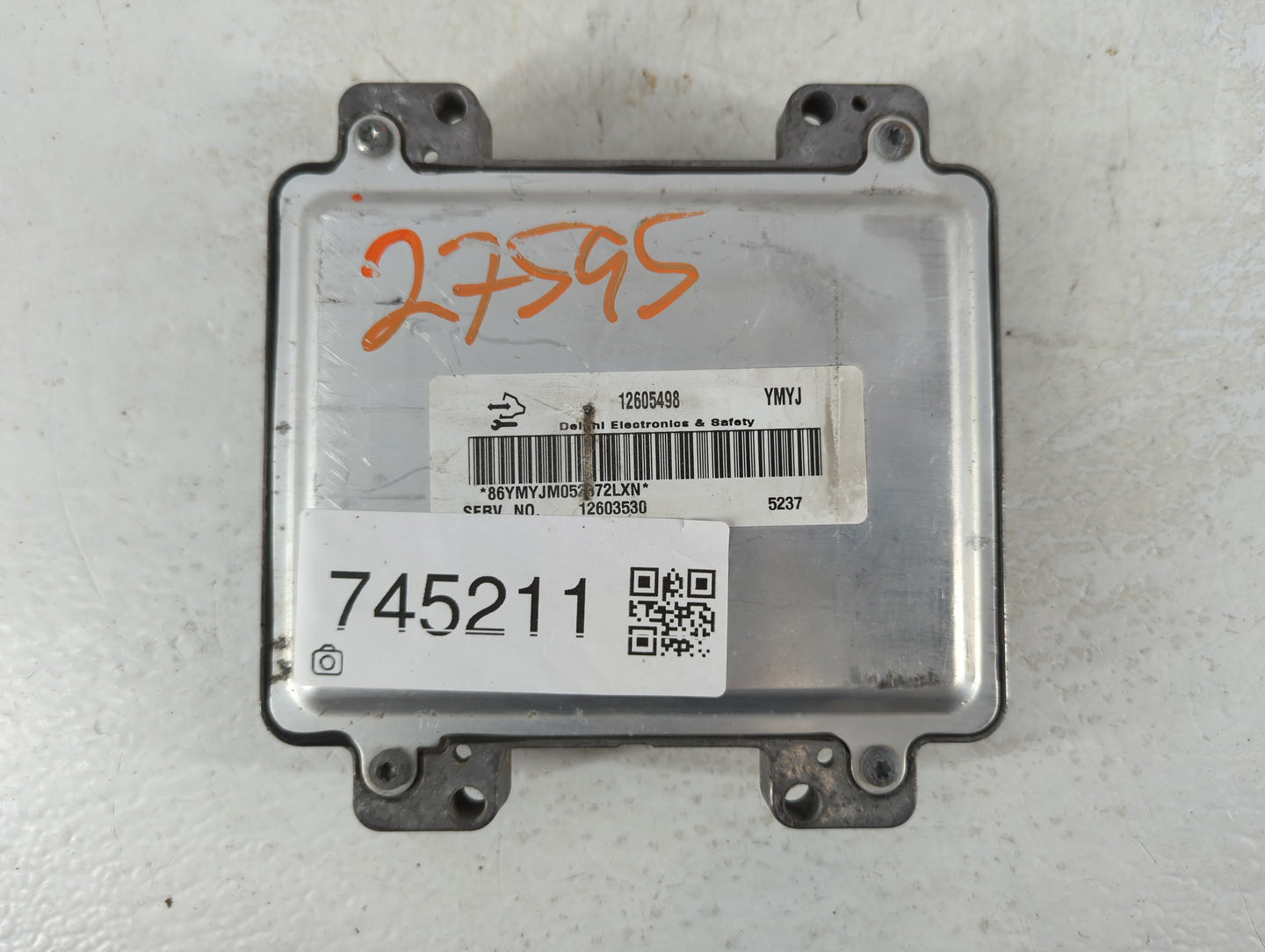 2006-2009 Cadillac Xlr PCM Engine Control Computer ECU ECM PCU OEM P/N:12605498 Fits Fits 2005 2006 2007 2008 2009 2010 OEM 