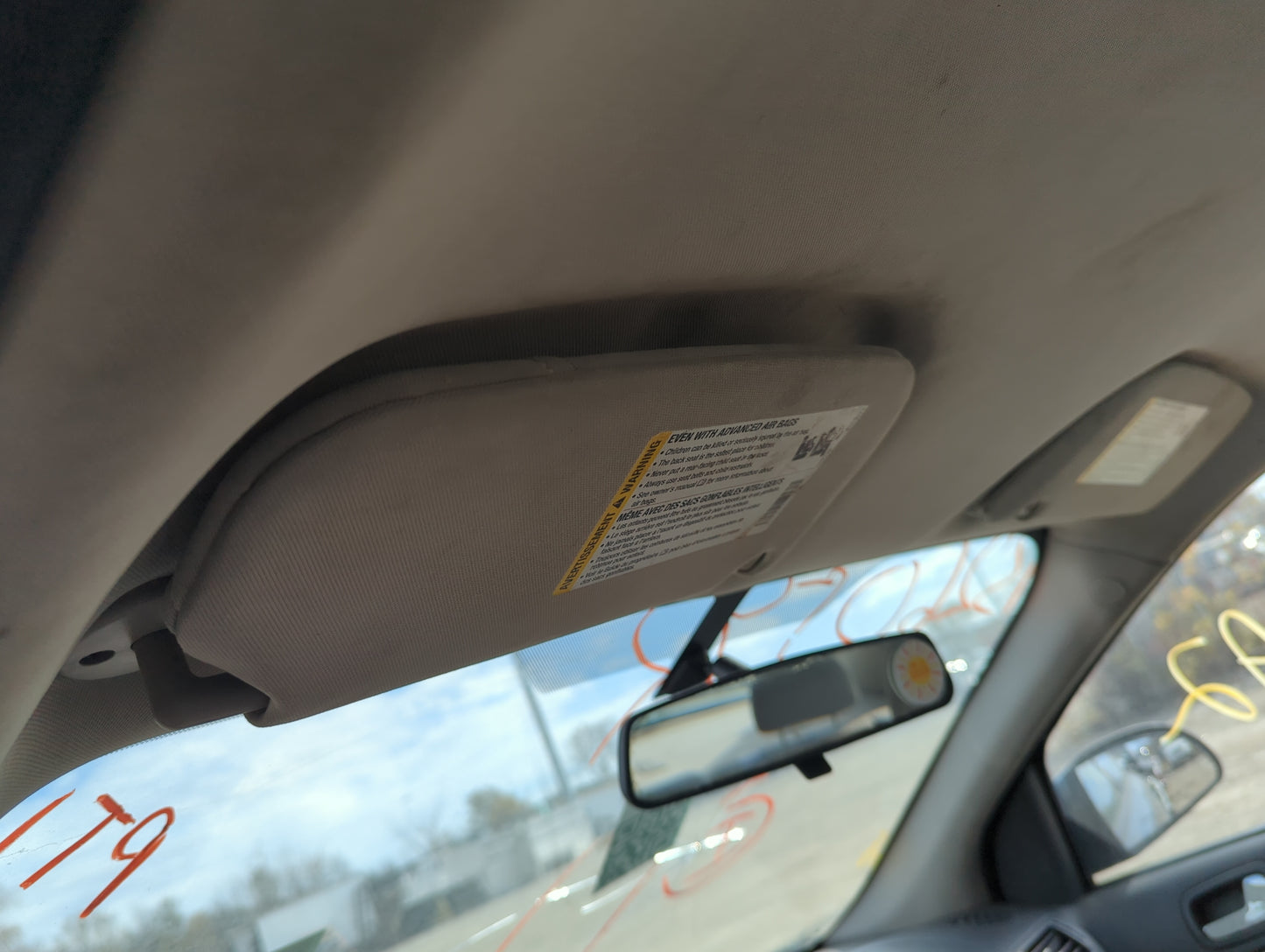 2005-2010 Chevrolet Cobalt Sun Visor Shade Replacement Driver Left Mirror Fits Fits 2005 2006 2007 2008 2009 2010 OEM Used A