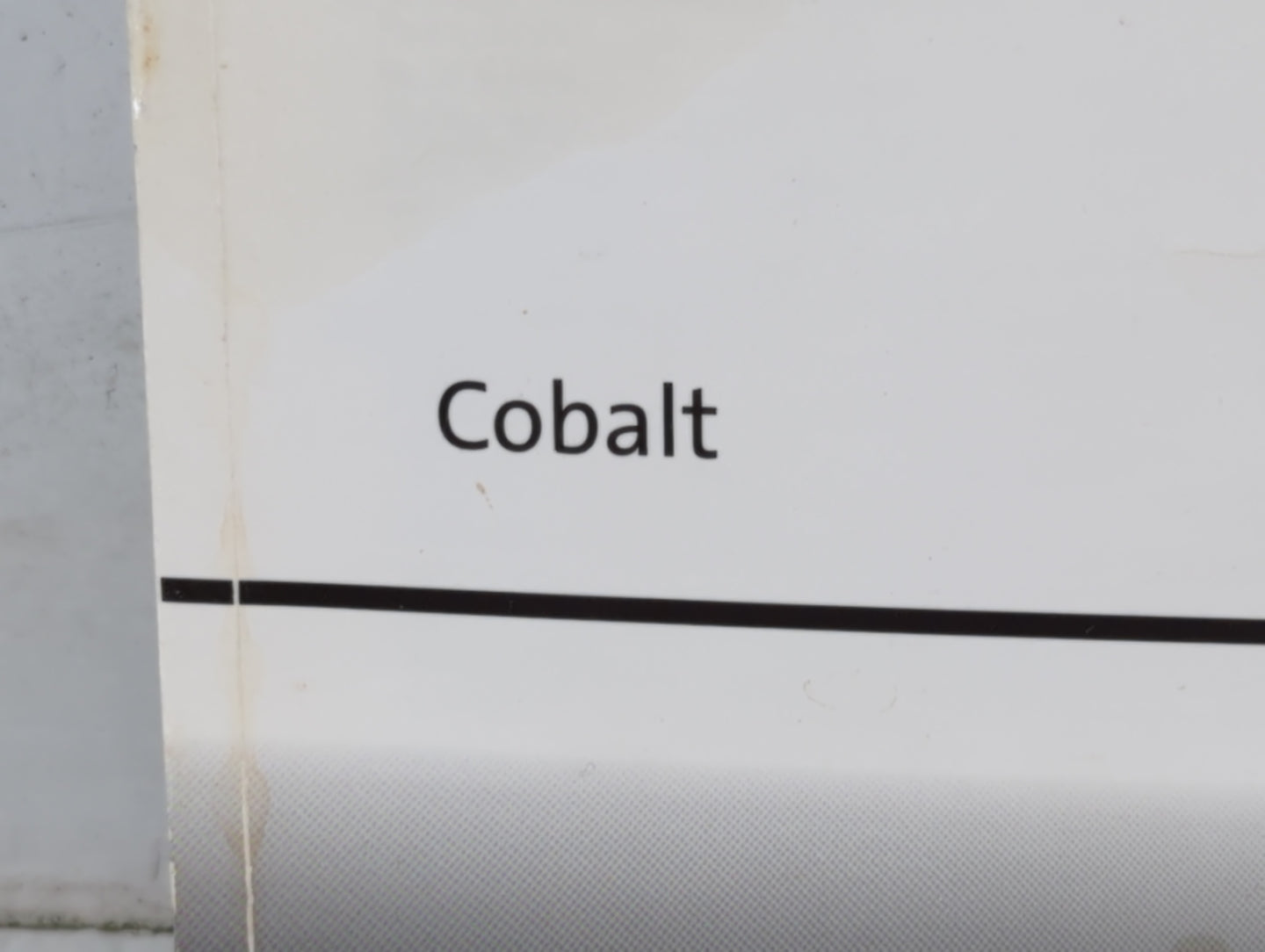 2006 Chevrolet Cobalt Owners Manual Book Guide P/N:06COBALT A OEM Used Auto Parts - Oemusedautoparts1.com