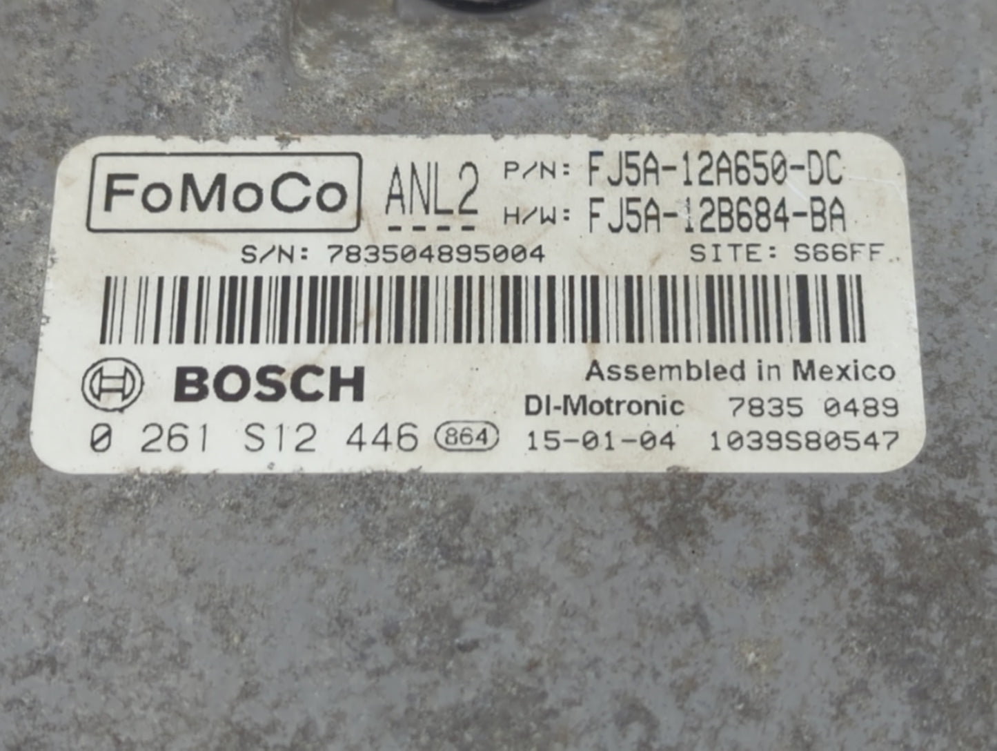 2004-2006 Chevrolet Colorado PCM Engine Control Computer ECU ECM PCU OEM P/N:FJ5A-12A650-DC Fits Fits 2004 2005 2006 OEM Use