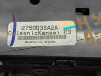 2005-2006 Chevrolet Colorado Climate Control Module Temperature AC/Heater Replacement P/N:275003SA2A Fits Fits 2005 2006 OEM