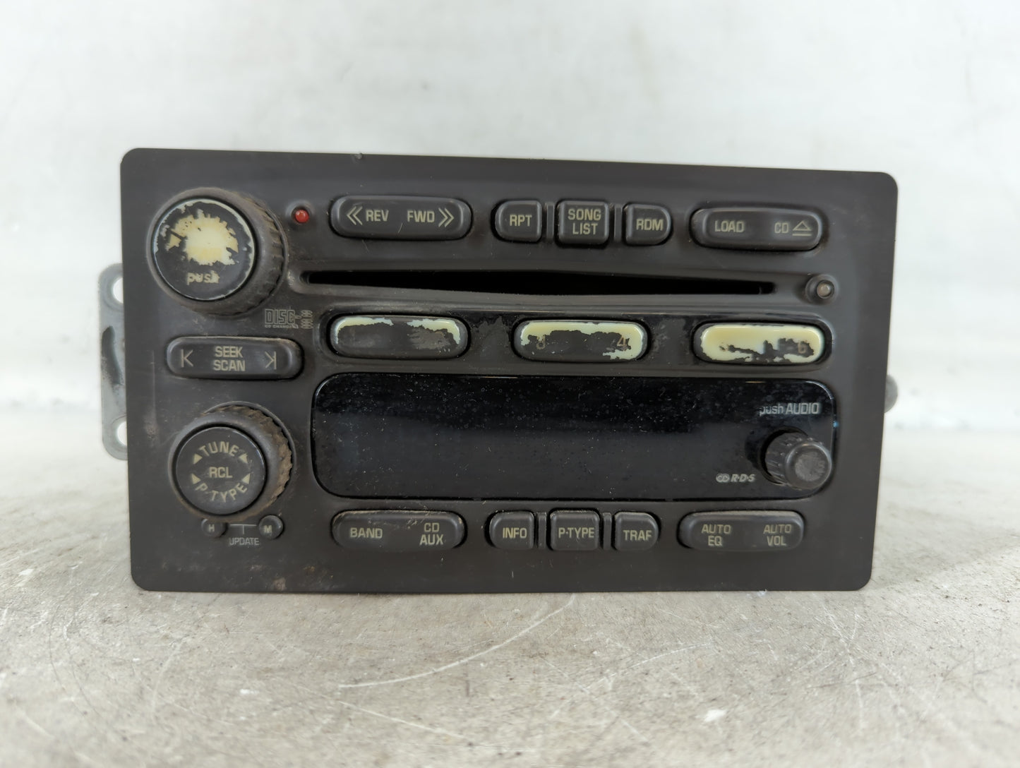 2004-2006 Chevrolet Colorado Radio AM FM Cd Player Receiver Replacement P/N:15196055 Fits Fits 2003 2004 2005 2006 OEM Used 
