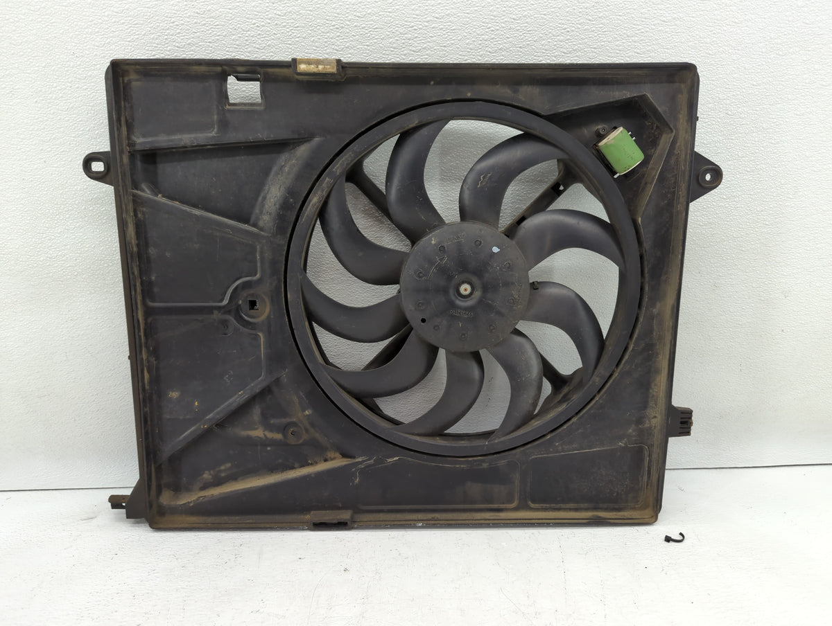 2006 Chevrolet Corsa Left Radiator Fan Motor Assembly Black - Oemusedautoparts1.com