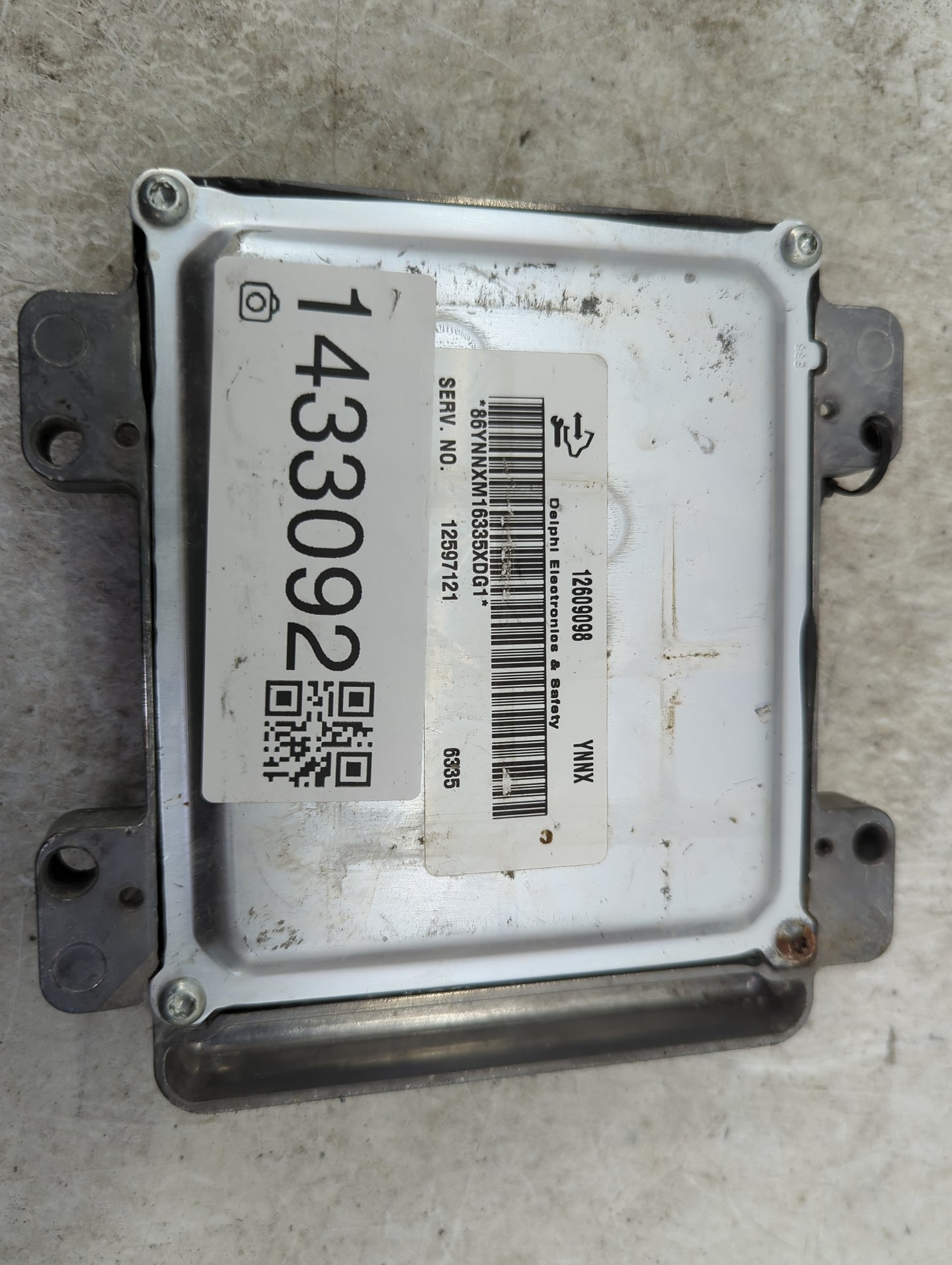 2006-2007 Chevrolet Corvette PCM Engine Control Computer ECU ECM PCU OEM P/N:12609098 Fits Fits 2006 2007 2008 OEM Used Auto