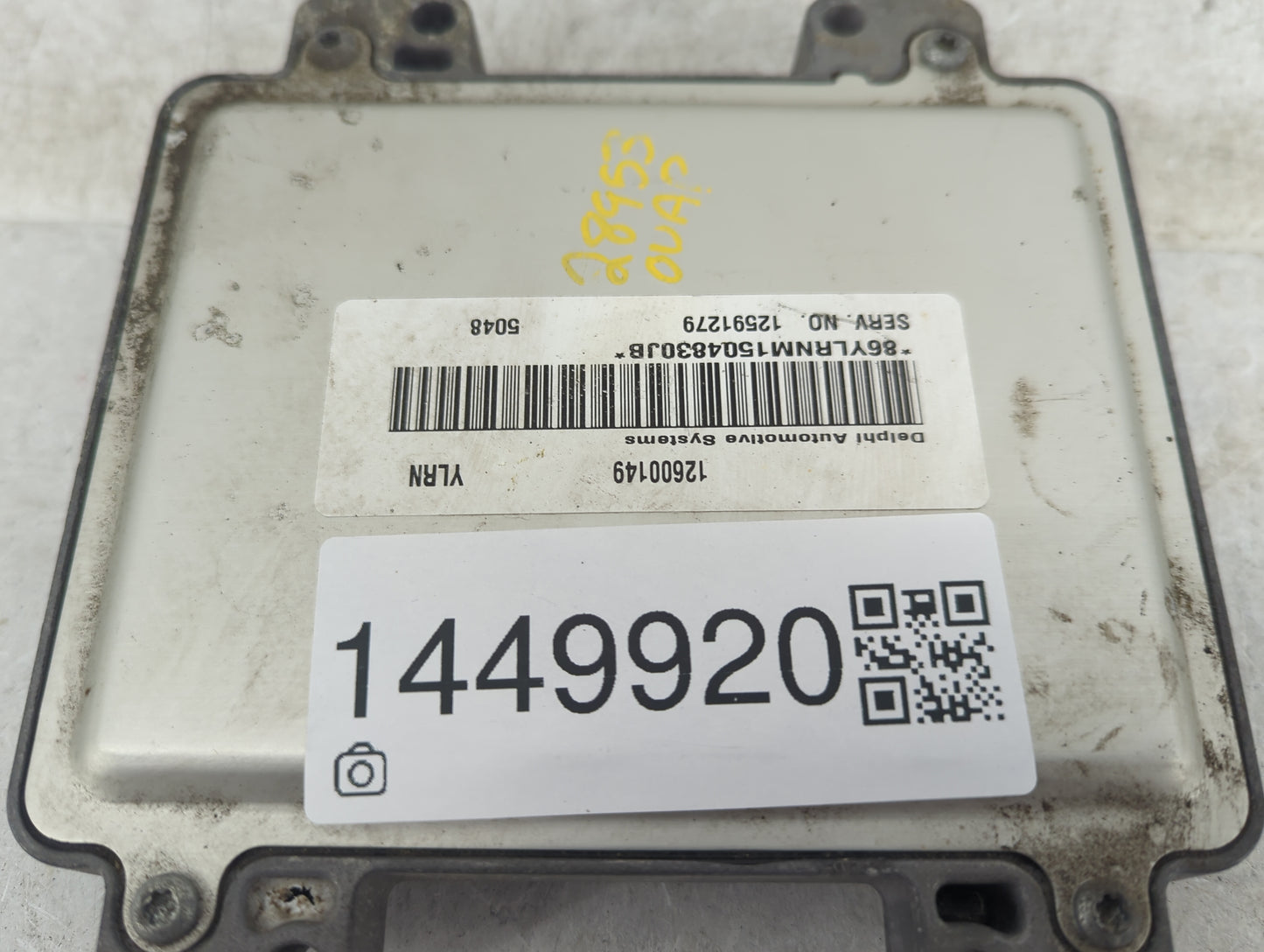 2006 Chevrolet Equinox PCM Engine Control Computer ECU ECM PCU OEM P/N:12600149 Fits Fits 2007 OEM Used Auto Parts - Oemused