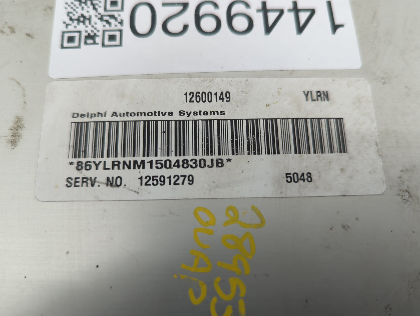 2006 Chevrolet Equinox PCM Engine Control Computer ECU ECM PCU OEM P/N:12600149 Fits Fits 2007 OEM Used Auto Parts - Oemused