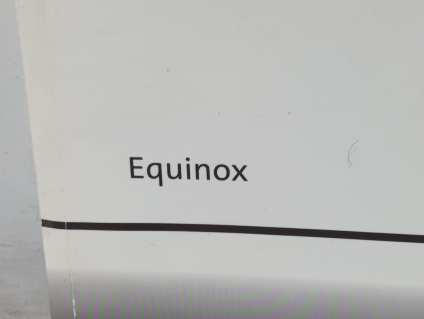 2006 Chevrolet Equinox Owners Manual Book Guide OEM Used Auto Parts - Oemusedautoparts1.com