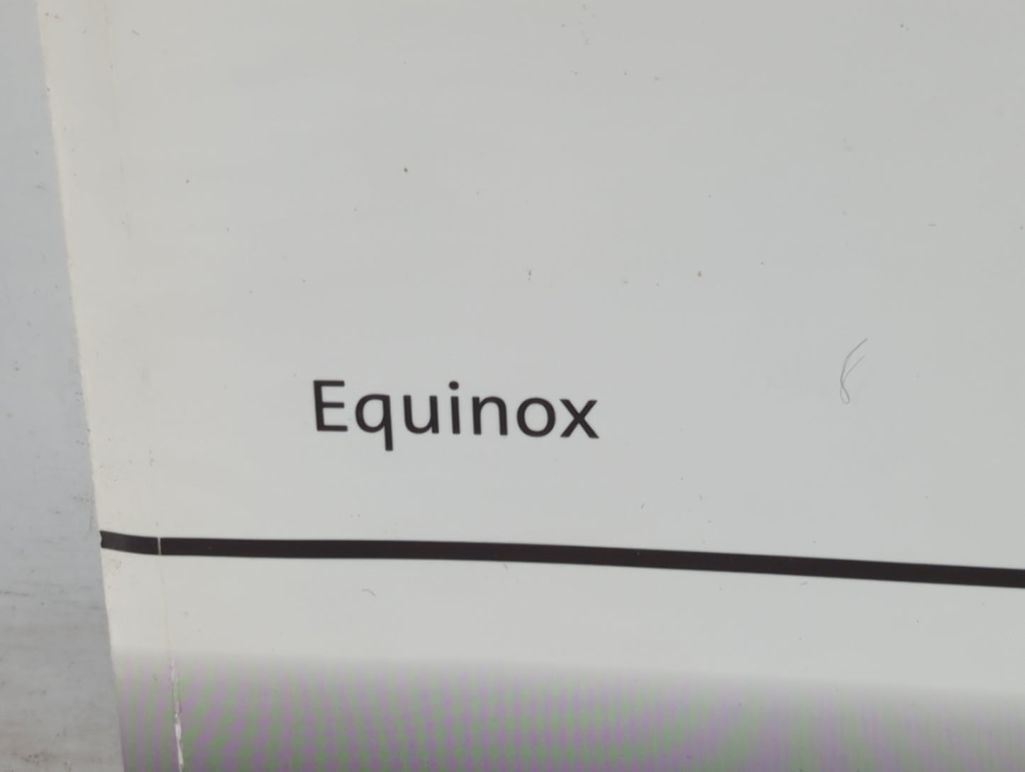 2006 Chevrolet Equinox Owners Manual Book Guide OEM Used Auto Parts - Oemusedautoparts1.com